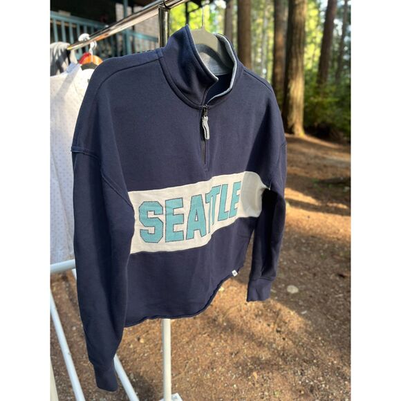 Seattle Kraken '47 Womens Next Level Quarter Zip Small - Picture 3 of 5